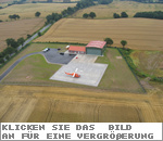 Luftbild des Landeplatzes